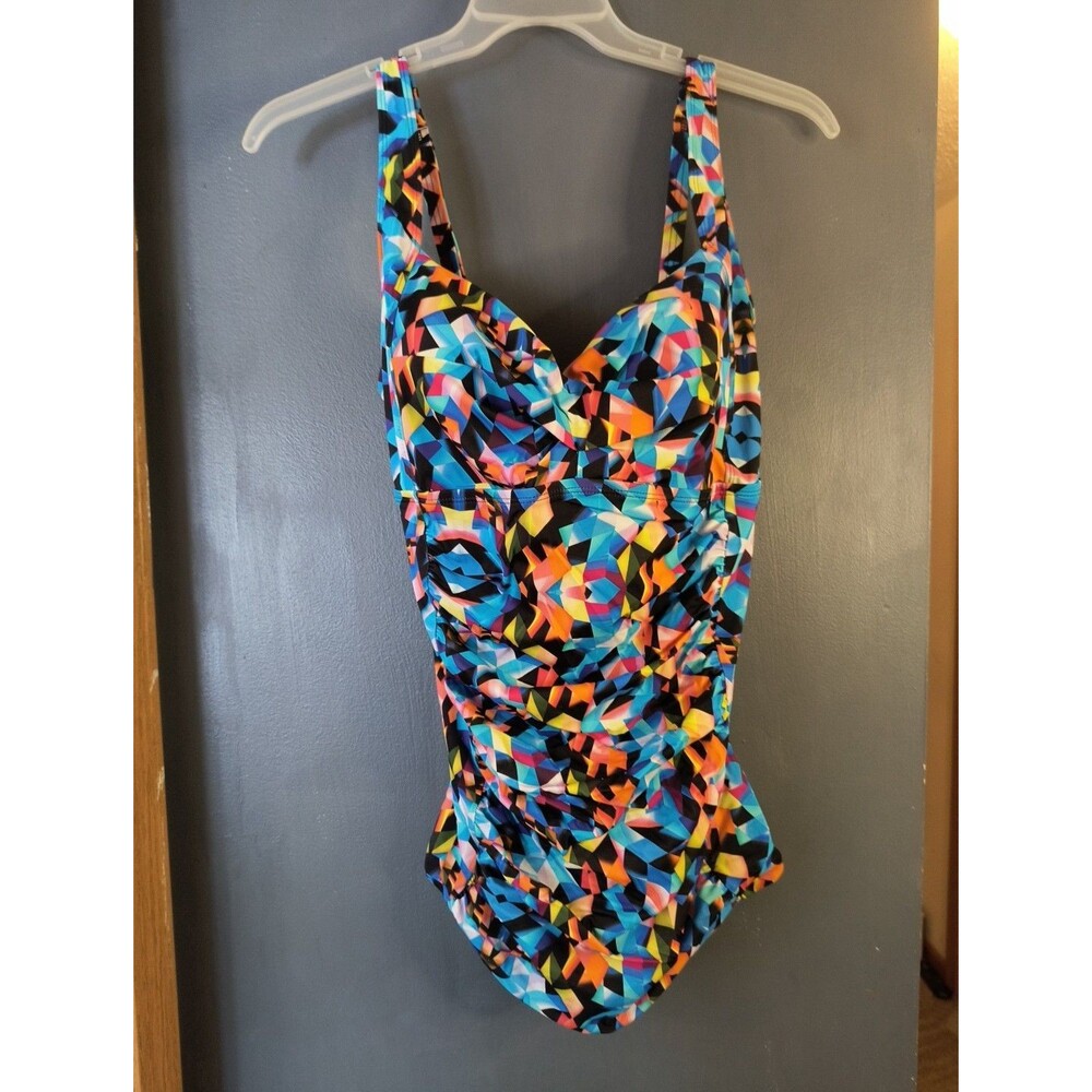 Torrid Underwire Tankini Swimsuit Top Colorful Plus Size 2X